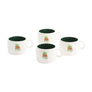 Rae Dunn Smitten Mitten set of 4 mugs